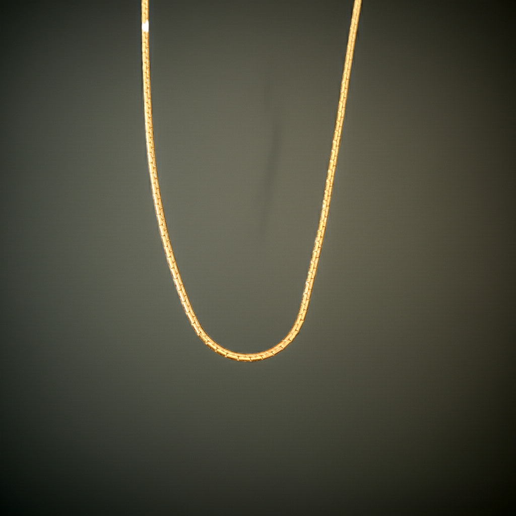 Pure 925 Silver Sleek Box Chain with Gold Plating