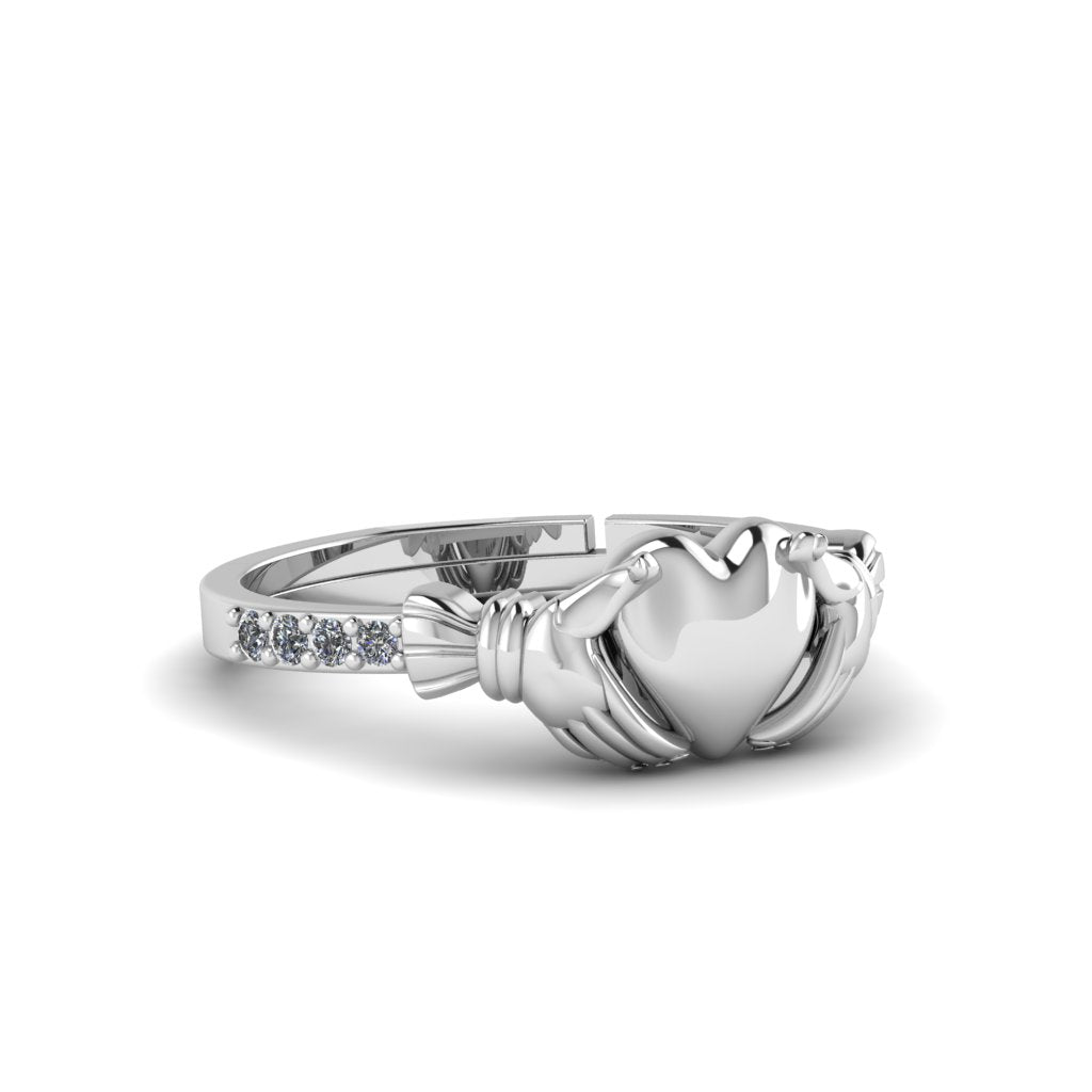 Designer Silver Take My Heart Love Ring