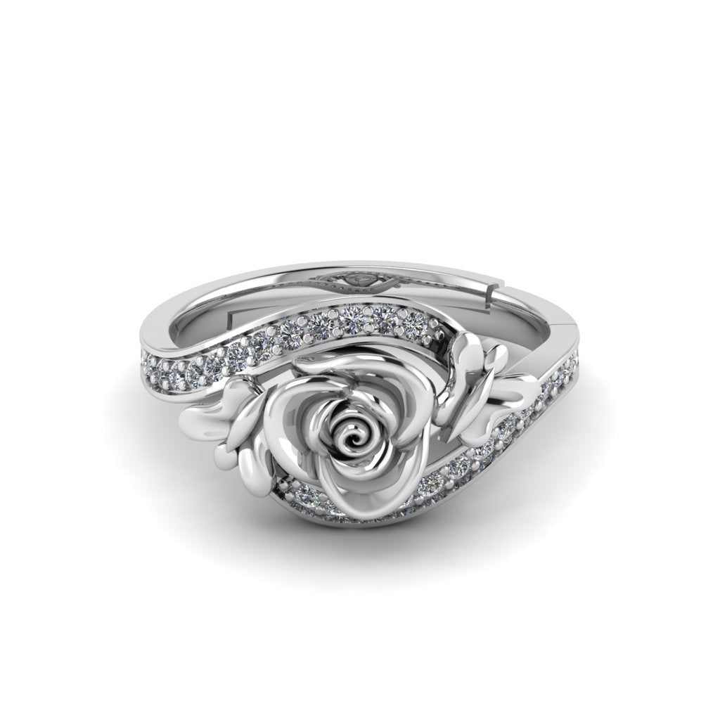 Caratlane Butterfly On Rose Ring