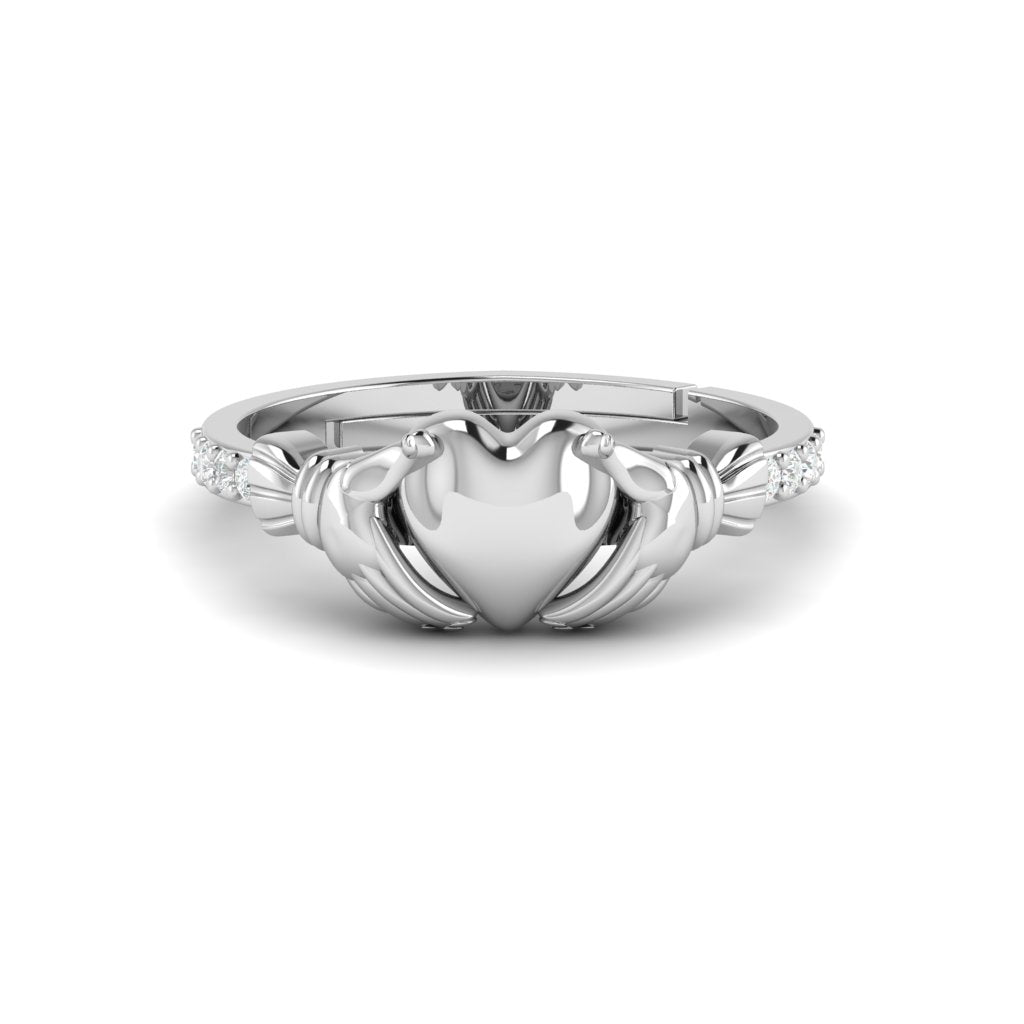 Designer Silver Take My Heart Love Ring