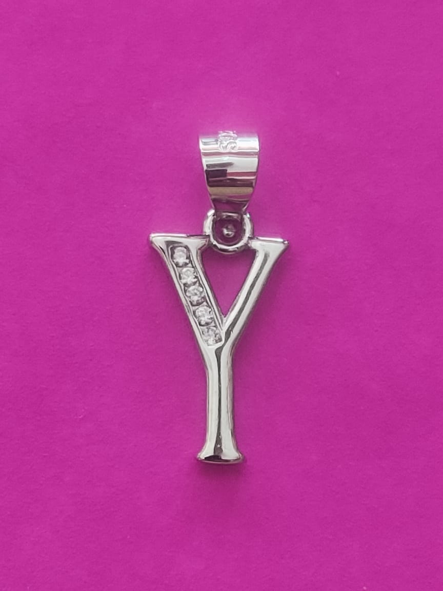 92.5 Pure Silver Name Letter Pendants