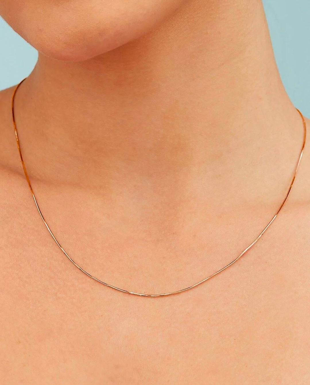 Pure Silver Rose Gold Fancy Chain