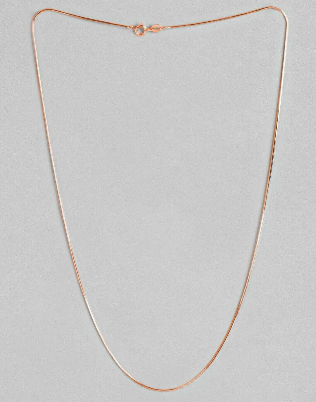 Pure Silver Rose Gold Fancy Chain