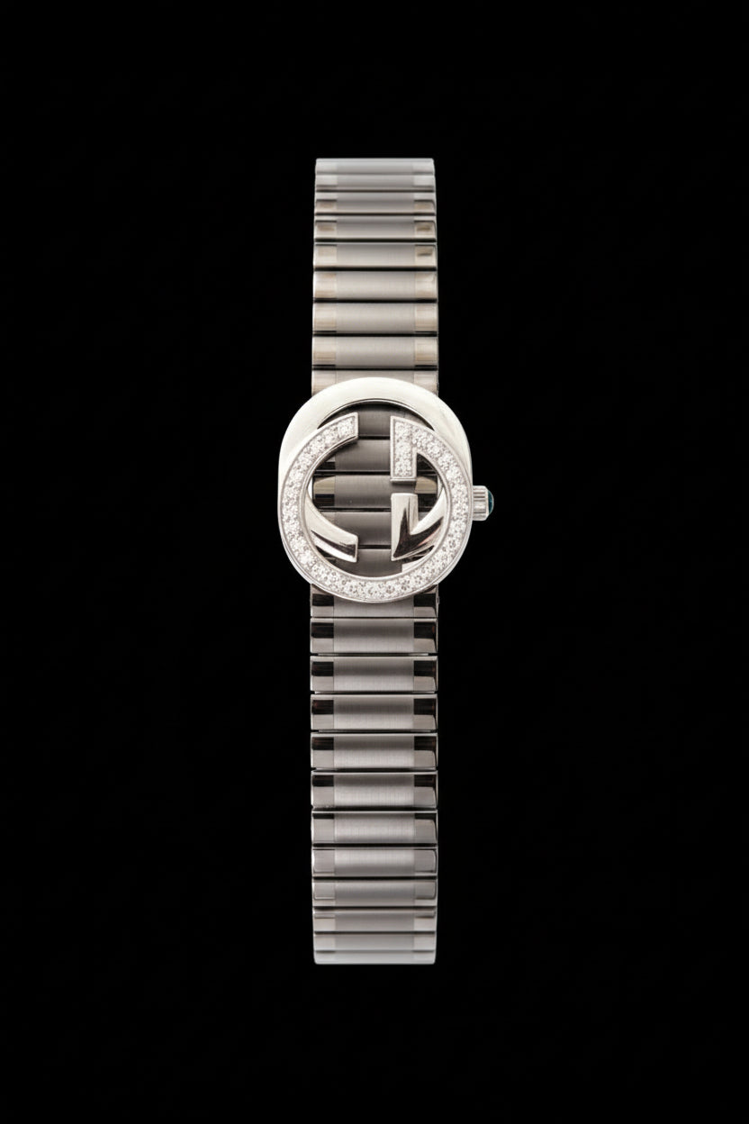 Pure Silver Men's Luxury Silver "G" Emblem Bracelet