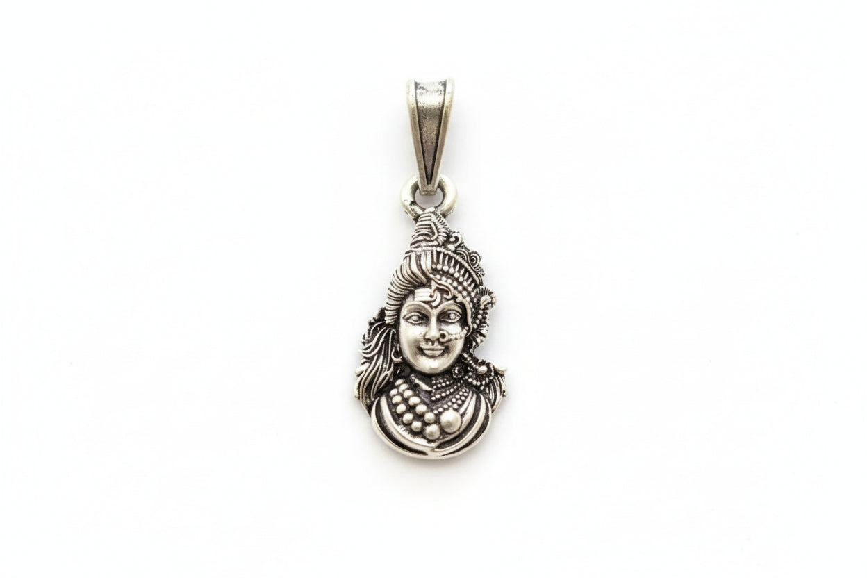92.5 Sterling Silver Ardhanarishvara Pendant