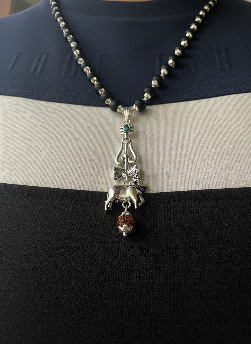 SSMB 29 LOCKET with Rudhraksha & Karungali maala