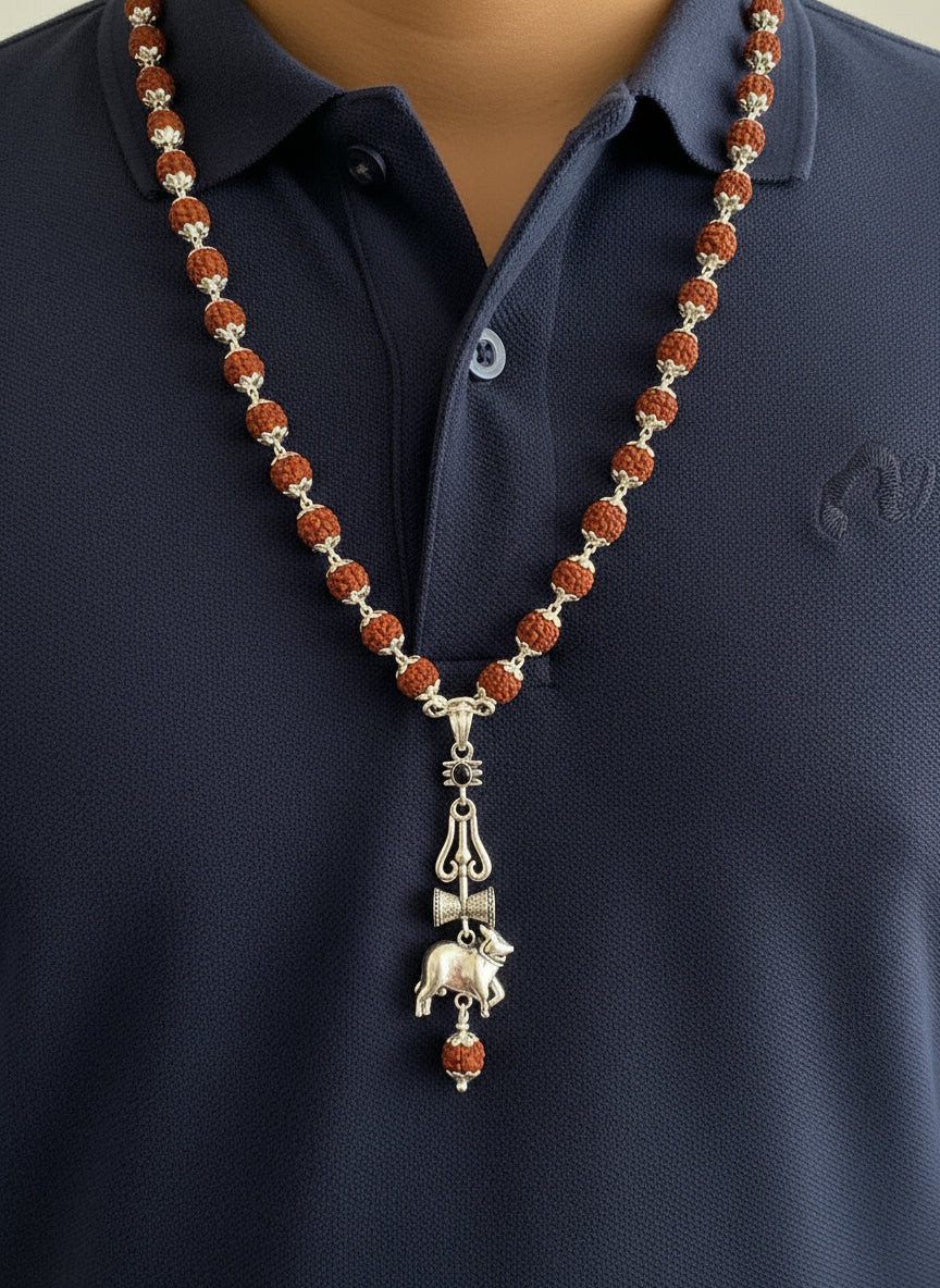SSMB 29 LOCKET with Rudhraksha & Karungali maala