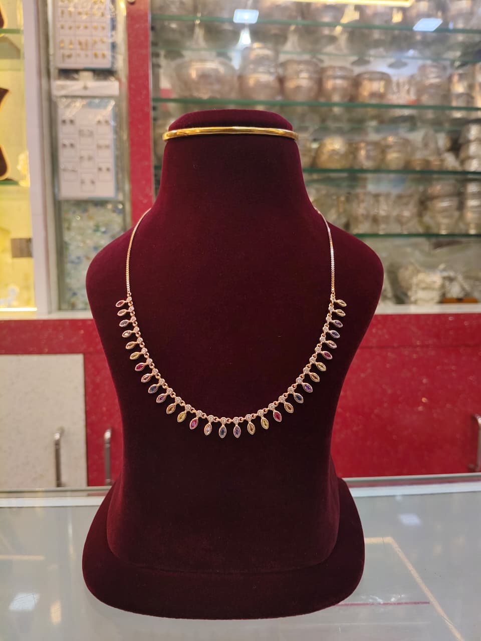 Pure Silver Rhodium Plated Teardrop CZ Accent Necklace and Dangle Earring Set