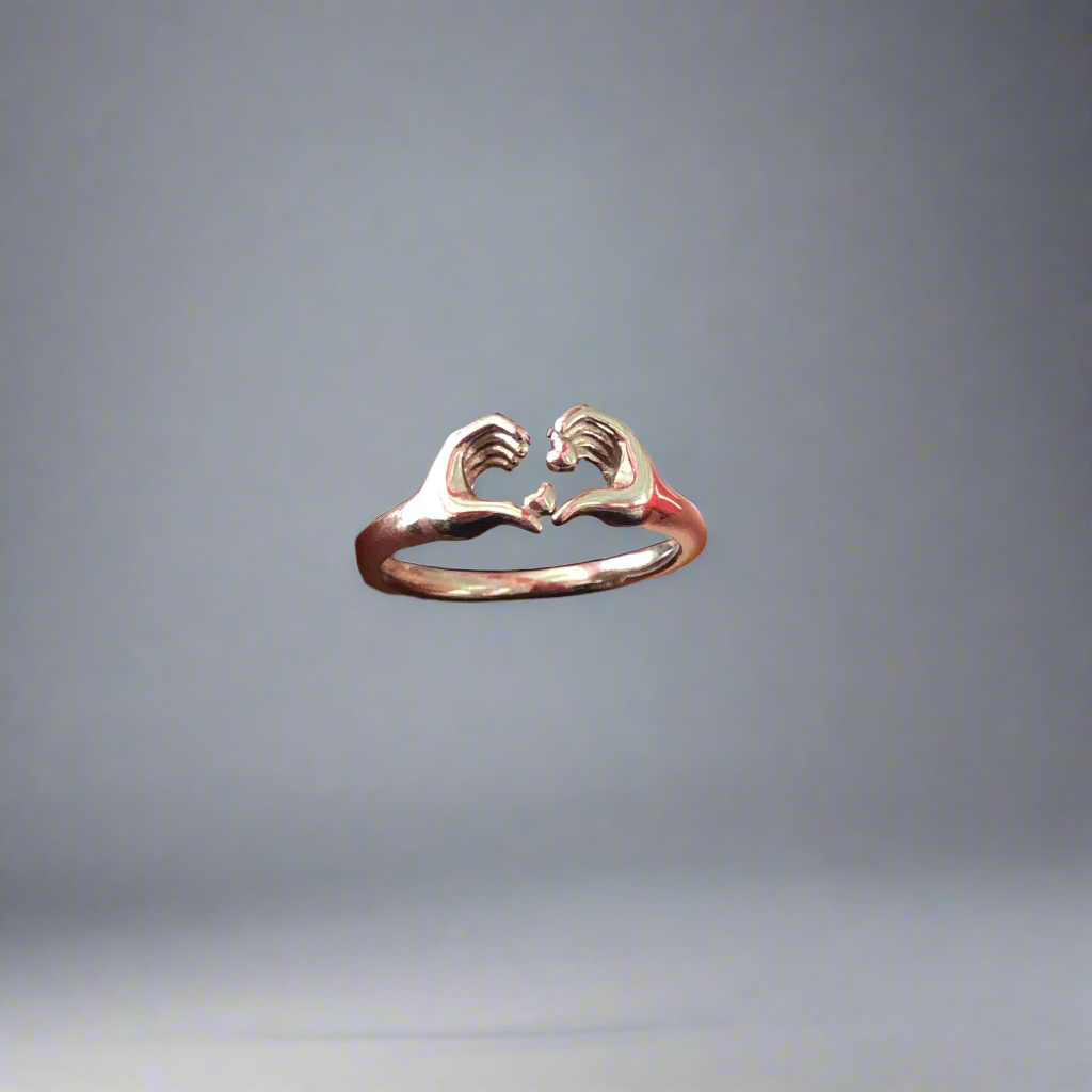 Pure Silver 92.5 Love Symbol Heart Ring