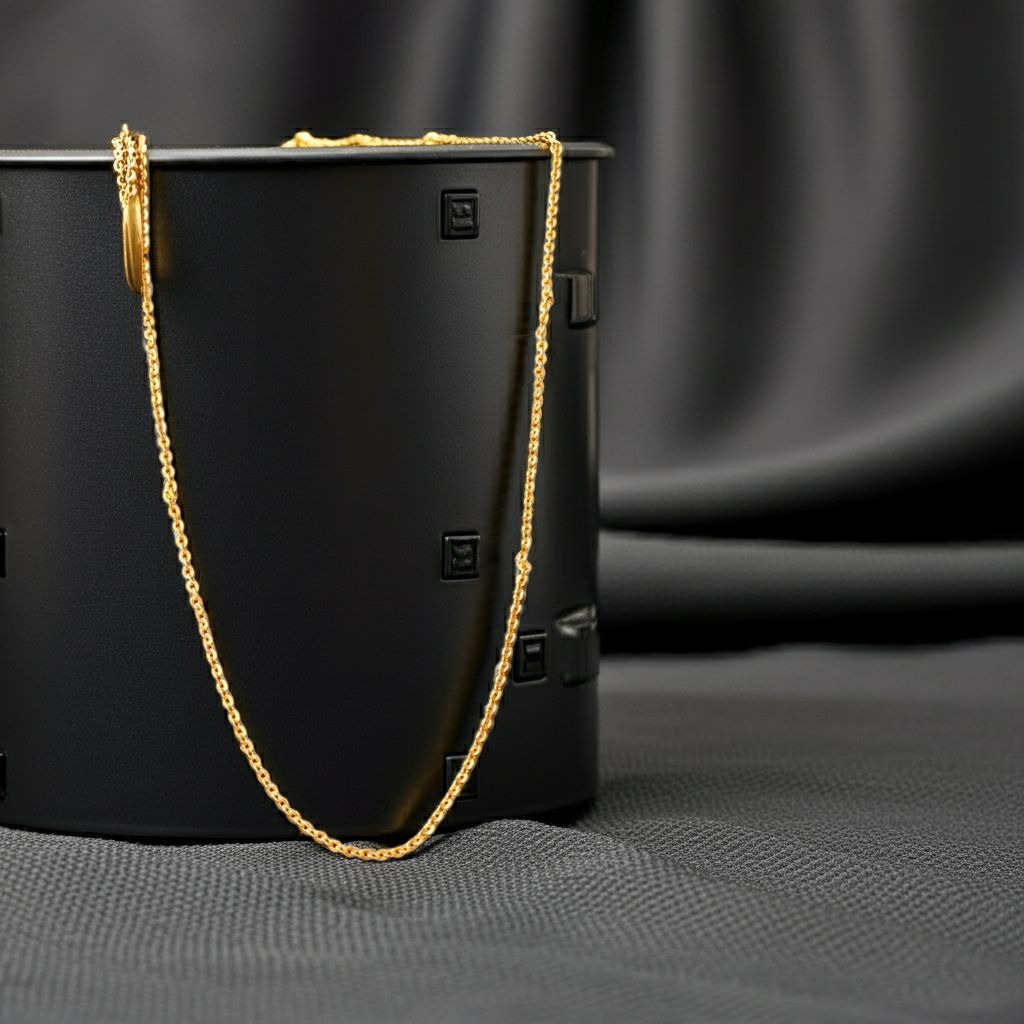 Pure 925 Silver Box Chain with Gold Plating