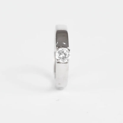 925 Sterling Silver Solitaire Men's Ring with Brilliant CZ Stone – Classic & Elegant Design