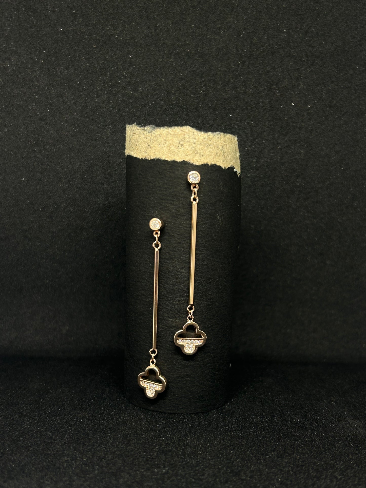 Elegant Cloud Drop Earrings with Cubic Zirconia Accents