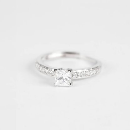 Princess Cut Center Square Ring