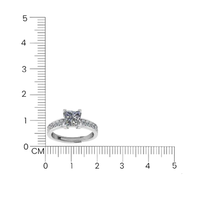 Princess Cut Center Square Ring