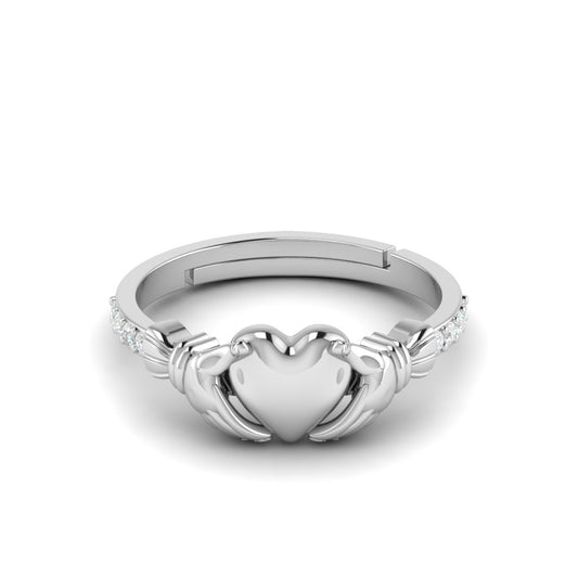 Pure Silver Take My Heart Love Ring
