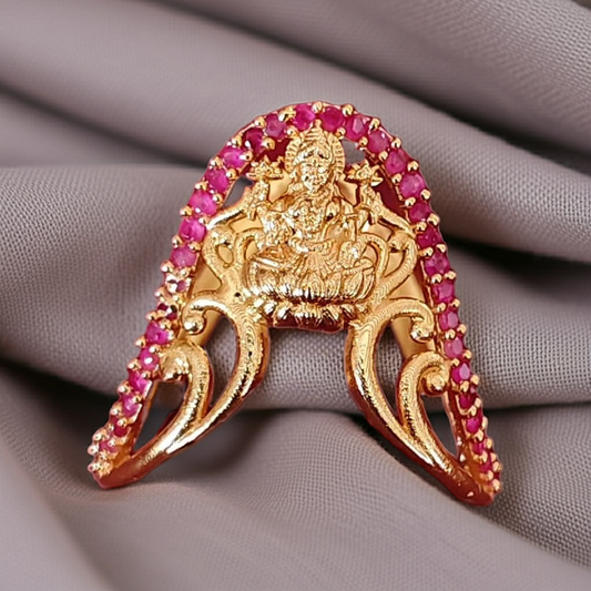 925 Silver Gold Plated Emerald Wedding Ring