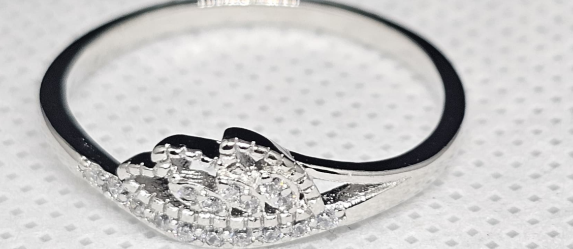 Princess Style  Sterling Silver Crown Ring