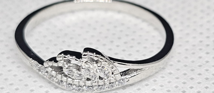 Princess Style  Sterling Silver Crown Ring