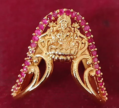 925 Silver Gold Plated Emerald Wedding Ring