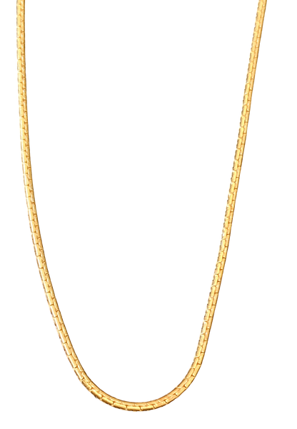 Pure 925 Silver Sleek Box Chain with Gold Plating