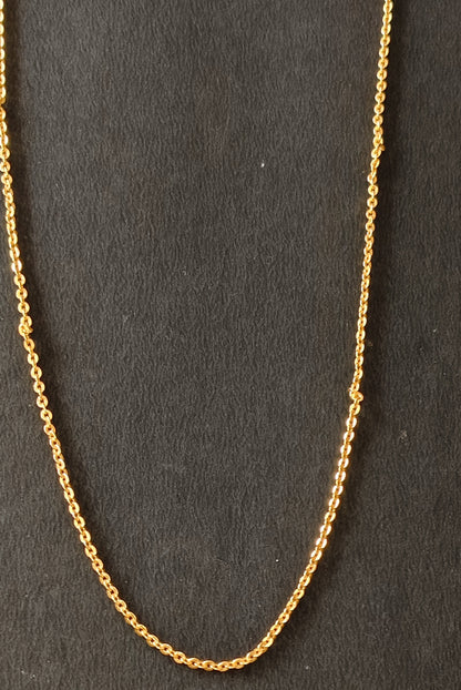 Pure 925 Silver Box Chain with Gold Plating