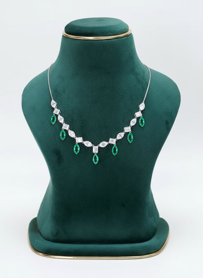 Luxury Emerald Teardrop Necklace Signature Design
