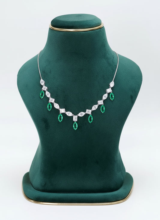 Luxury Emerald Teardrop Necklace Signature Design