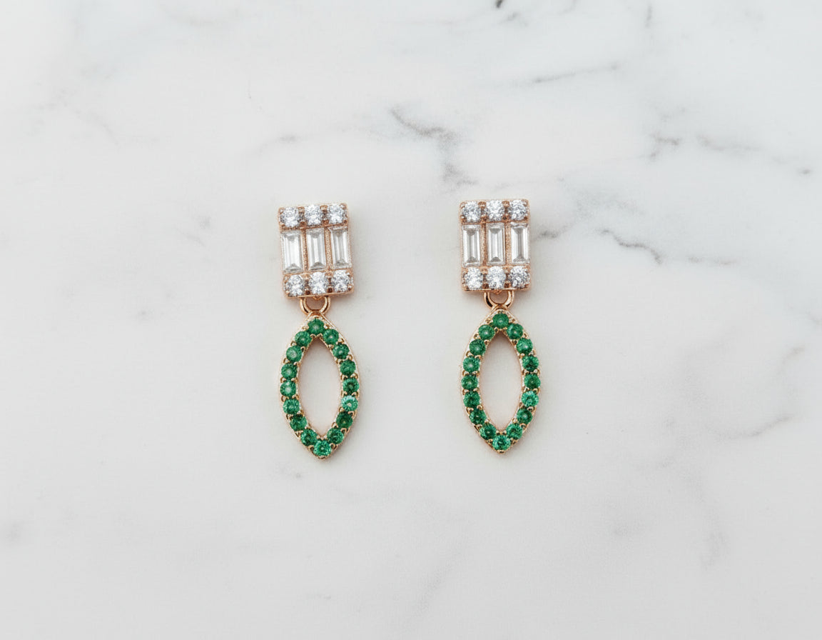 Luxury Emerald Teardrop Necklace Signature Design