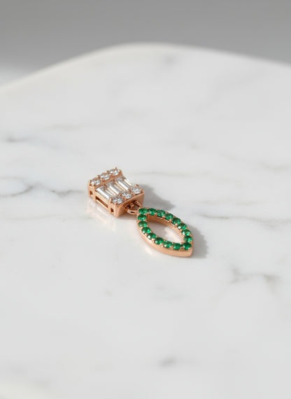 Luxury Emerald Teardrop Necklace Signature Design