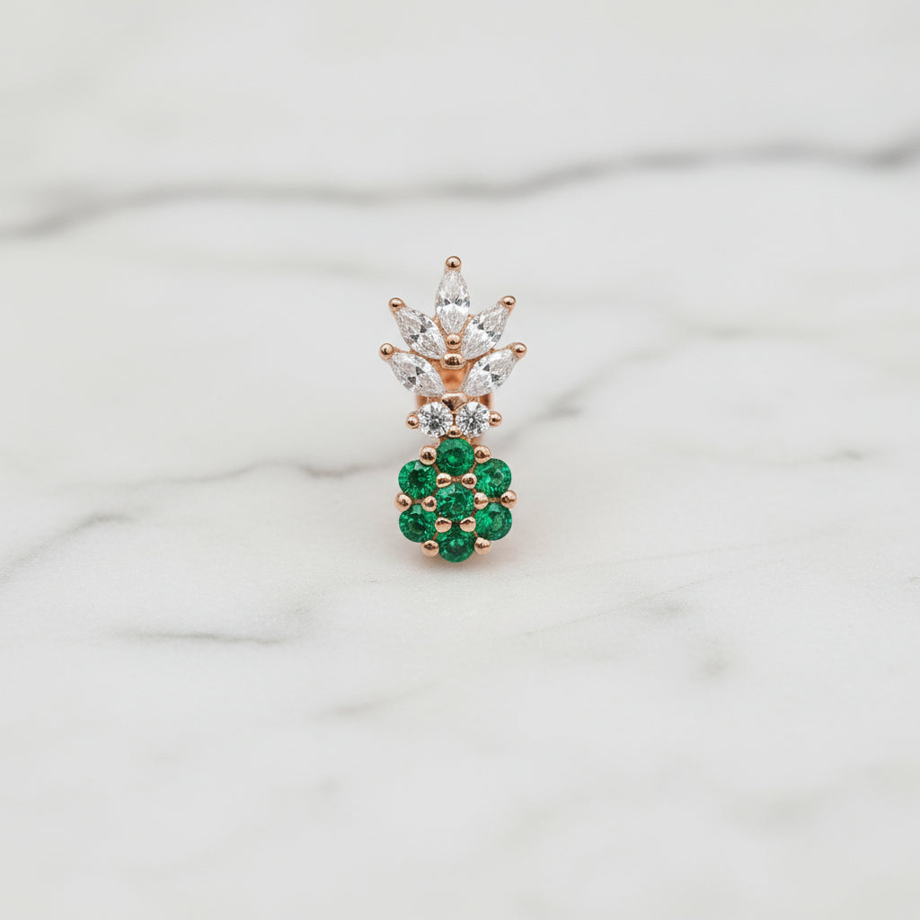 Minimalist Rose Tone Solitaire Necklace