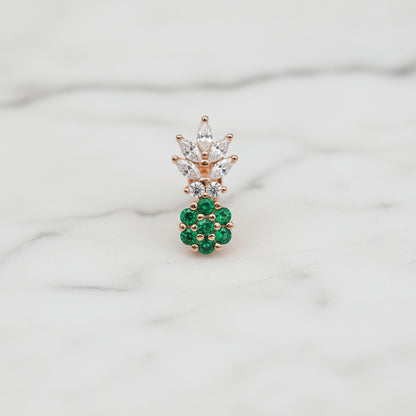 Minimalist Rose Tone Solitaire Necklace