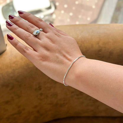 Pure Silver 92.5 Box Chain Unisex Bracelet