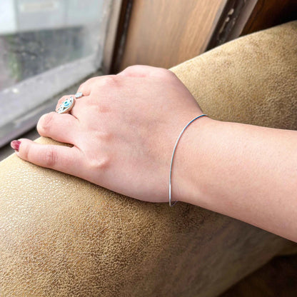 Pure 92.5 Silver Dissorted Chain Unisex Bracelet