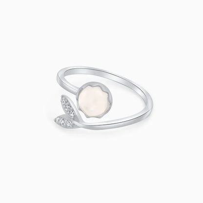 Pure 92.5 Silver Dolphin Moonstone Ring For Women