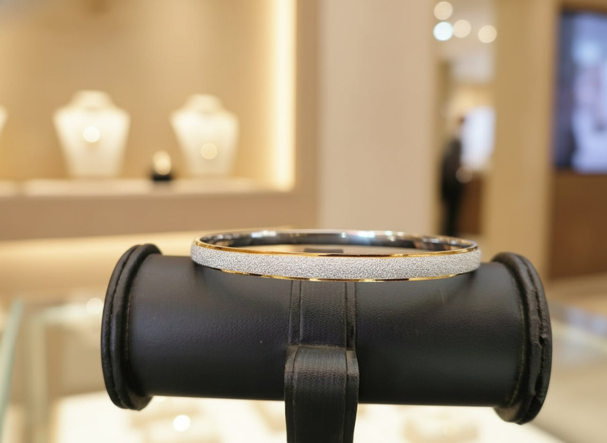 Two-Tone Sparkle Sandblast Finish Kadiyam