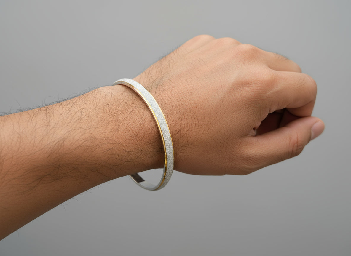 Two-Tone Sparkle Sandblast Finish Kadiyam