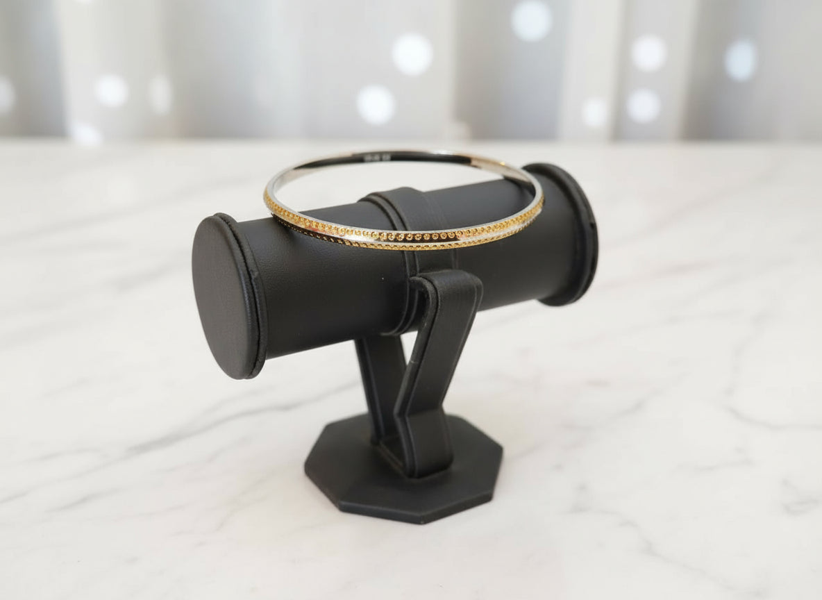 Dazzling Multi-cutting design Crystal Thin Kada for Men