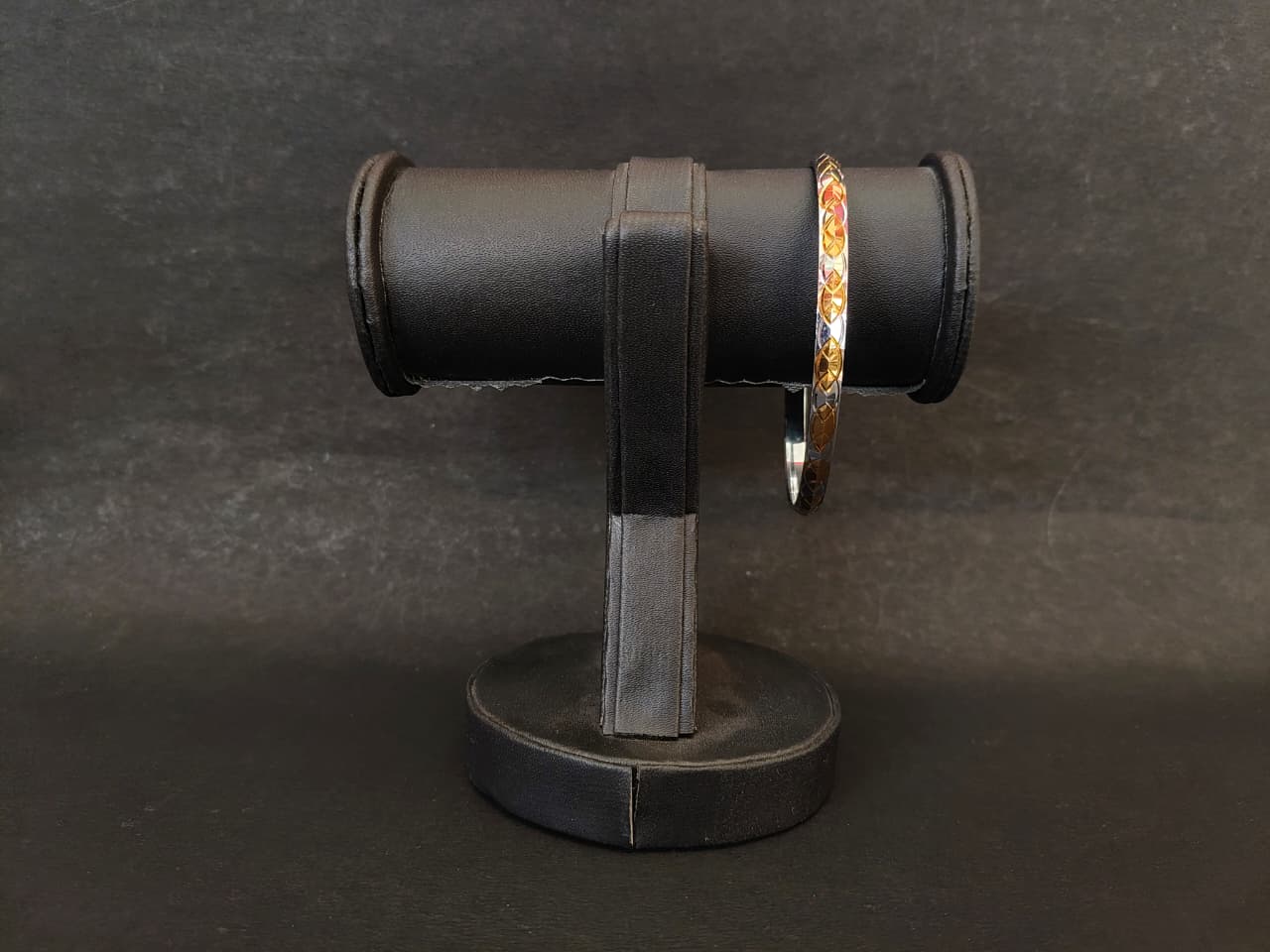 Stylish Two-Tone Interlocking Chain Design Kada for Men