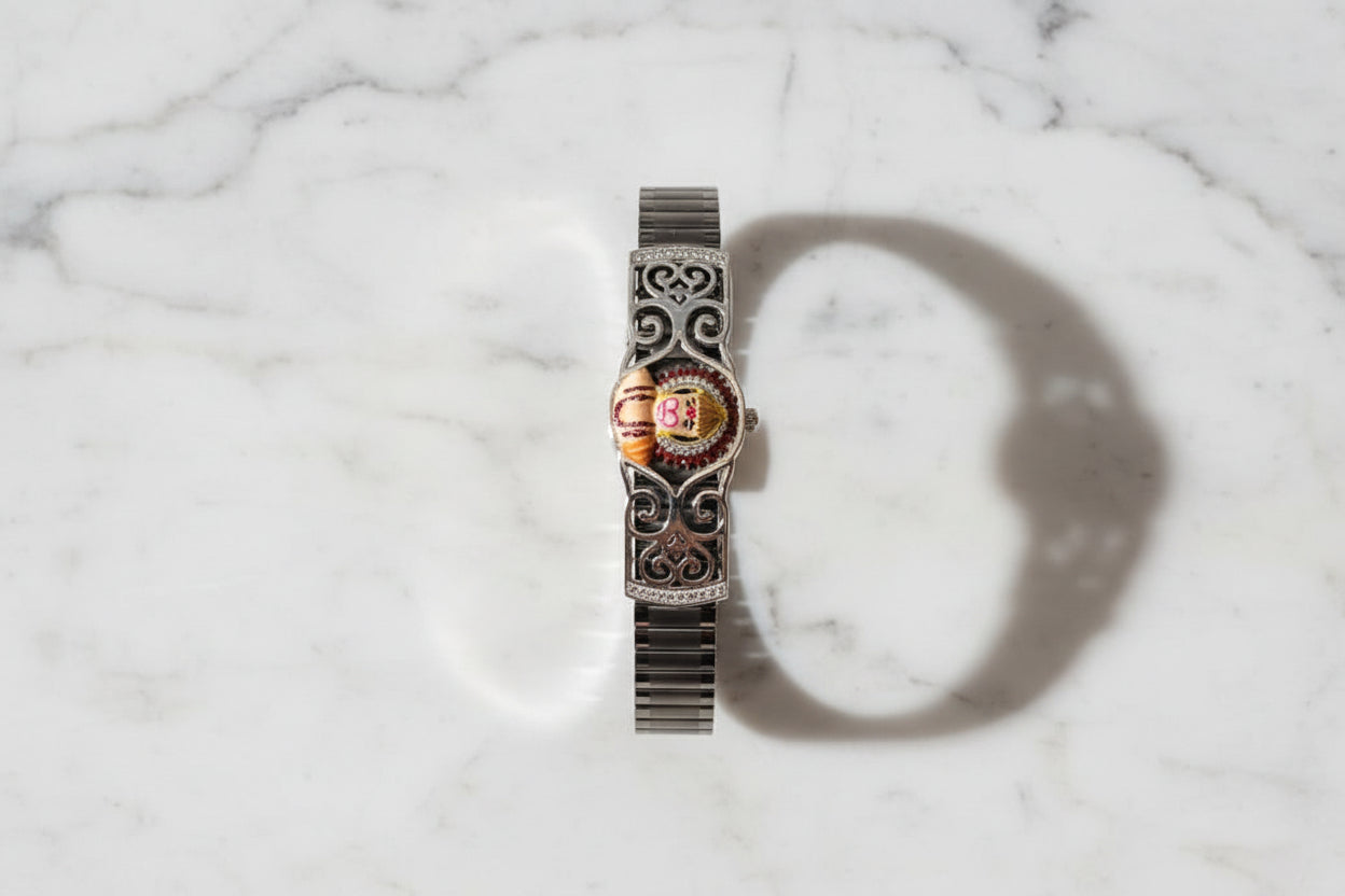 Pure Silver Men’s Luxury Lord Hanuman Divine Tension Bracelet