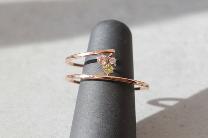 Luxury 92.5 Sterling Silver Geometric Cluster Open Bracelet