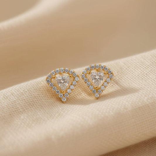 Luxury 92.5 Sterling Silver Gold Coated Sapphire "Empress" Ring
