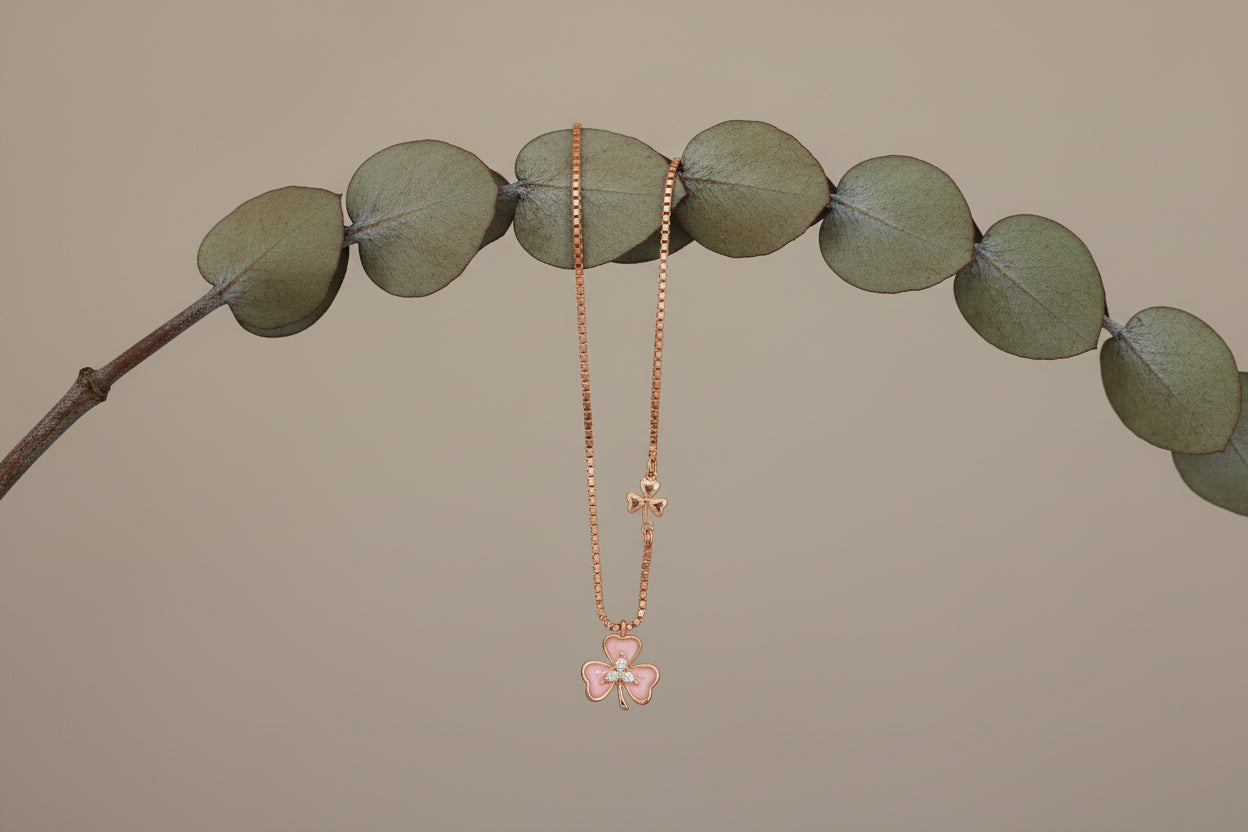 Luxury 92.5 Sterling Silver Leaf Necklace
