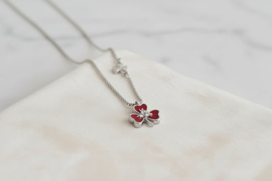 Luxury 92.5 Sterling Silver Leaf Necklace