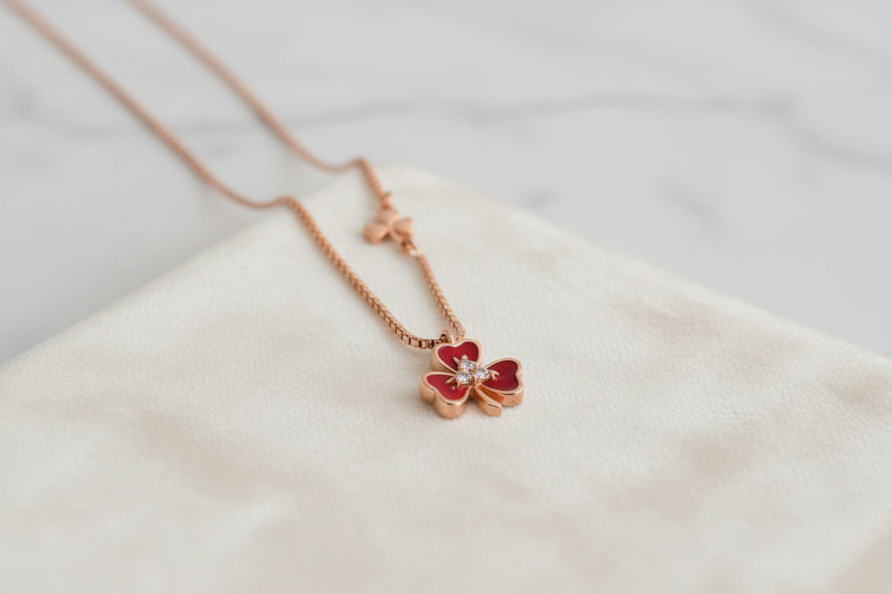 Luxury 92.5 Sterling Silver Leaf Necklace