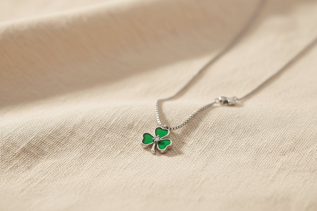Luxury 92.5 Sterling Silver Leaf Necklace