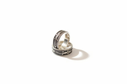 92.5 Sterling Silver Oxidized Lizard Toe Rings