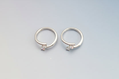 Adjustable 92.5 Sterling Silver Gold Plated Whale Tail Toe Rings