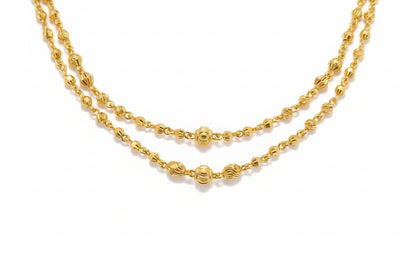 Luxury 92.5 Sterling Silver Gold Plated Flower Mangalsutra