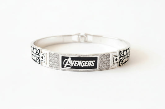 92.5 Sterling Silver Avengers Edition Cuff Bracelet