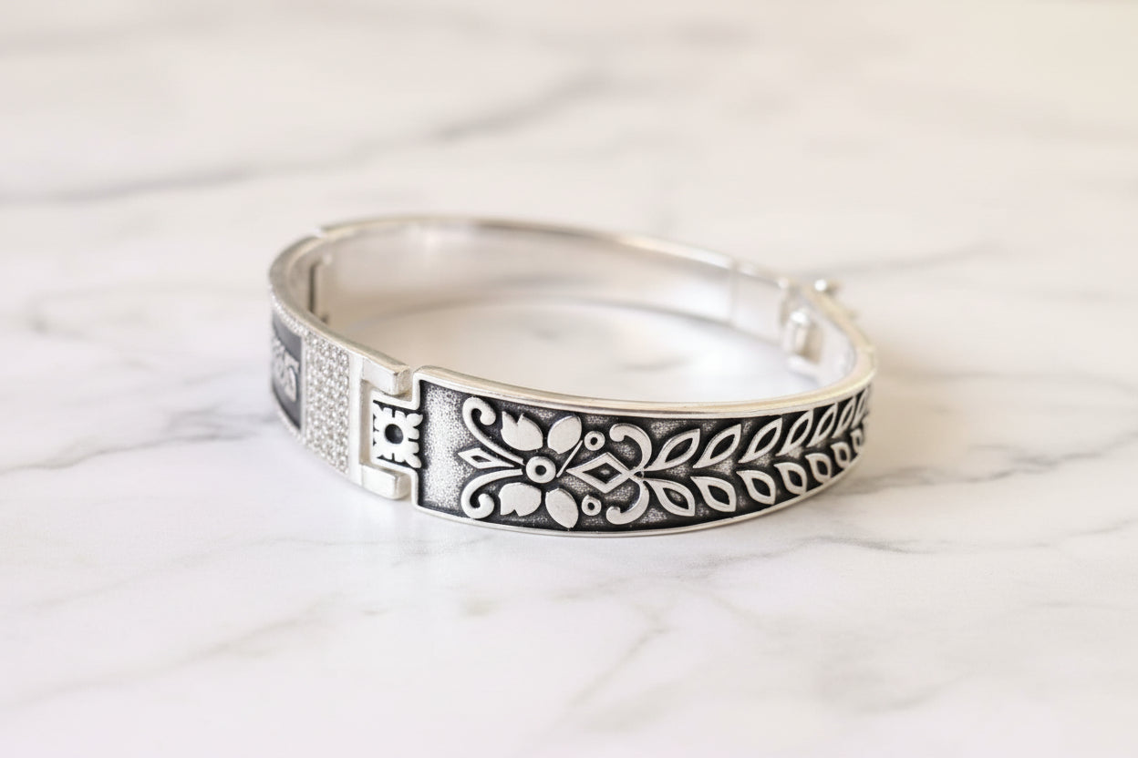 92.5 Sterling Silver Avengers Edition Cuff Bracelet
